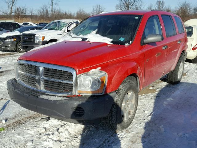 1D4HB38N74F214195 - 2004 DODGE DURANGO ST RED photo 2