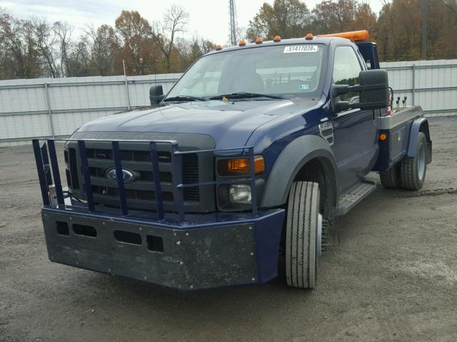 1FDXF46Y98EC12908 - 2008 FORD F450 SUPER BLUE photo 2