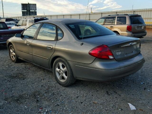 1FAHP53U11A155233 - 2001 FORD TAURUS SE GREEN photo 3