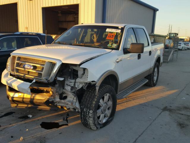 1FTPW14556KB03744 - 2006 FORD F150 SUPER WHITE photo 2