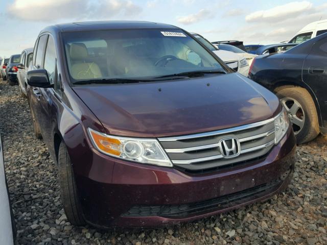 5FNRL5H65BB024271 - 2011 HONDA ODYSSEY EX BURGUNDY photo 1