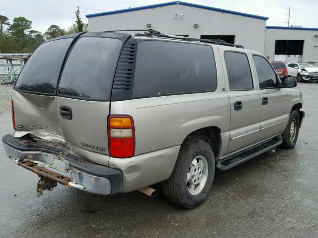 3GNFK16T8YG155633 - 2000 CHEVROLET SUBURBAN K TAN photo 4