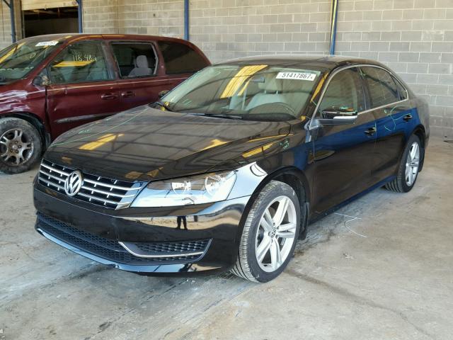 1VWBN7A36EC096103 - 2014 VOLKSWAGEN PASSAT SE BLACK photo 2