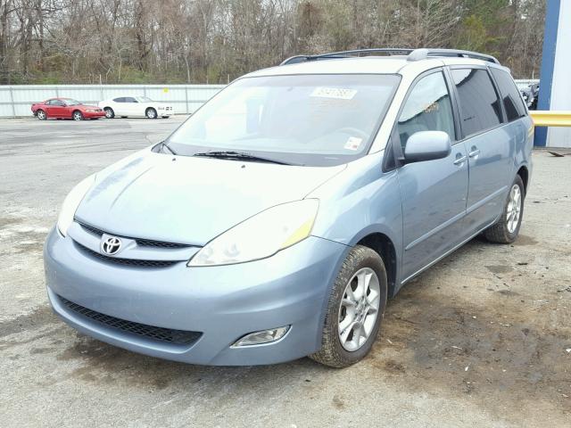 5TDZA23CX6S459046 - 2006 TOYOTA SIENNA CE BLUE photo 2