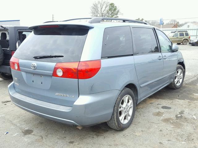 5TDZA23CX6S459046 - 2006 TOYOTA SIENNA CE BLUE photo 4