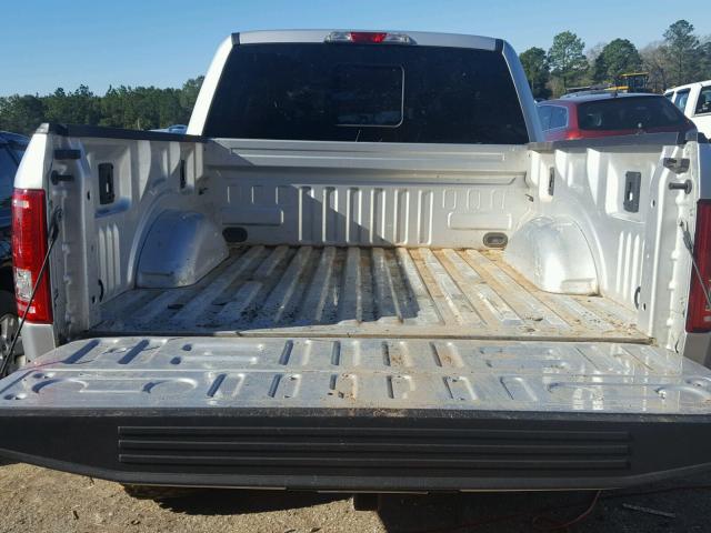 1FTEW1EF1GFC54380 - 2016 FORD F150 SUPER SILVER photo 9