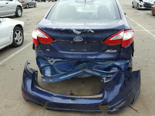 3FADP4BJ7GM173800 - 2016 FORD FIESTA SE BLUE photo 9