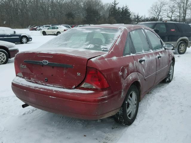 1FAFP34P63W224279 - 2003 FORD FOCUS SE RED photo 4
