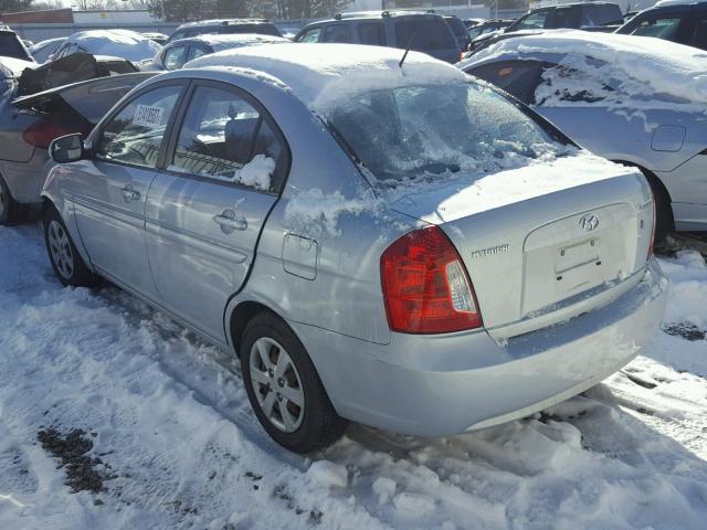 KMHCN4AC5AU471811 - 2010 HYUNDAI ACCENT GLS SILVER photo 3