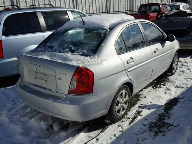 KMHCN4AC5AU471811 - 2010 HYUNDAI ACCENT GLS SILVER photo 4