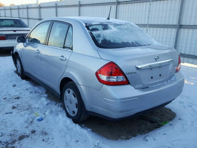 3N1BC11E18L451049 - 2008 NISSAN VERSA S SILVER photo 3