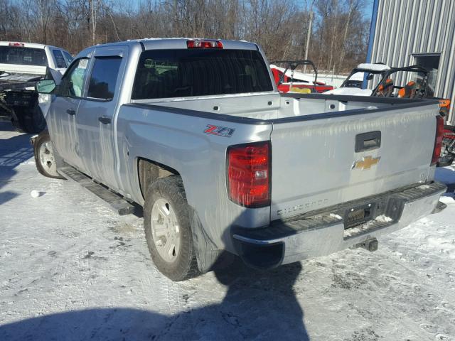 3GCUKREC3EG226782 - 2014 CHEVROLET SILVERADO SILVER photo 3