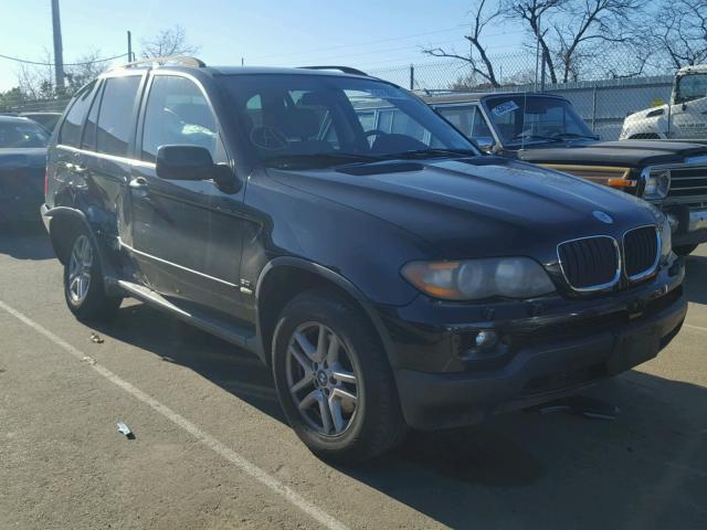 5UXFA135X5LY15993 - 2005 BMW X5 3.0I BLACK photo 1