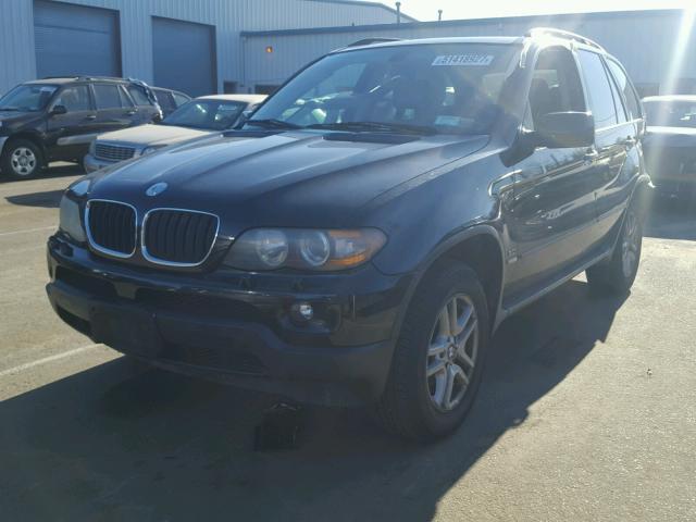 5UXFA135X5LY15993 - 2005 BMW X5 3.0I BLACK photo 2