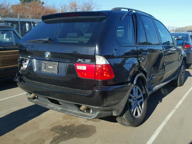 5UXFA135X5LY15993 - 2005 BMW X5 3.0I BLACK photo 4