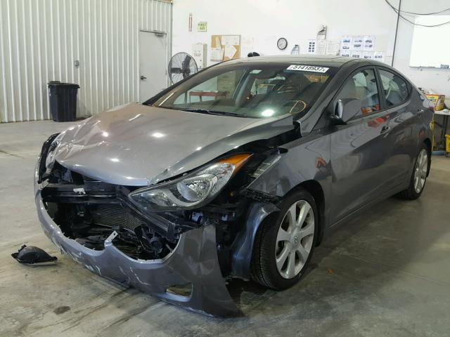 5NPDH4AE0DH432298 - 2013 HYUNDAI ELANTRA GL CHARCOAL photo 2