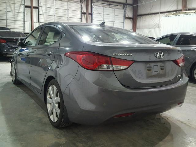 5NPDH4AE0DH432298 - 2013 HYUNDAI ELANTRA GL CHARCOAL photo 3