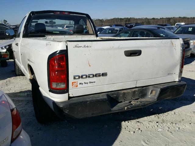 1D7HA16N33J610813 - 2003 DODGE RAM 1500 S WHITE photo 3