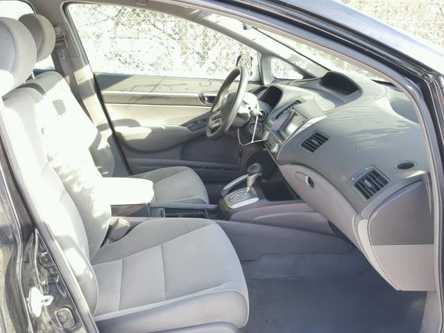 2HGFA16808H307039 - 2008 HONDA CIVIC EX BLACK photo 5