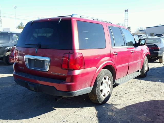 5LMFU285X5LJ04259 - 2005 LINCOLN NAVIGATOR RED photo 4