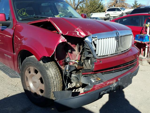 5LMFU285X5LJ04259 - 2005 LINCOLN NAVIGATOR RED photo 9