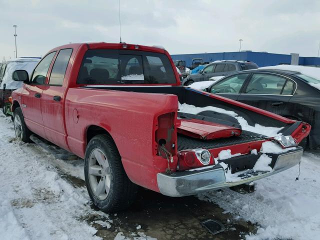 1D7HA18278S573432 - 2008 DODGE RAM 1500 S RED photo 3