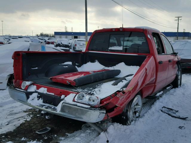 1D7HA18278S573432 - 2008 DODGE RAM 1500 S RED photo 4