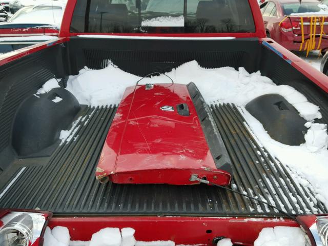 1D7HA18278S573432 - 2008 DODGE RAM 1500 S RED photo 6