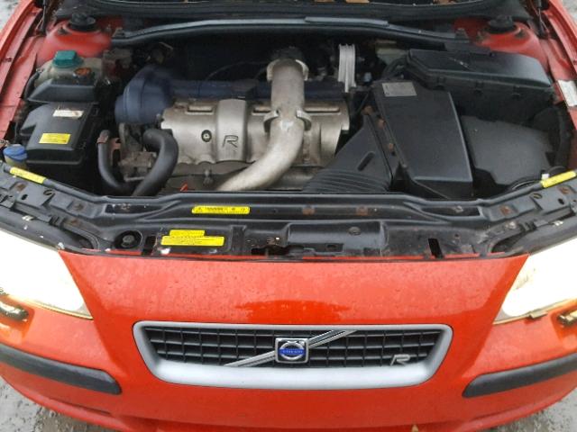YV1RH52Y642315096 - 2004 VOLVO S60 R წითელი ფოტო 7