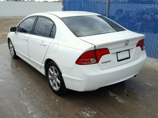 1HGFA165X7L050625 - 2007 HONDA CIVIC LX WHITE photo 3