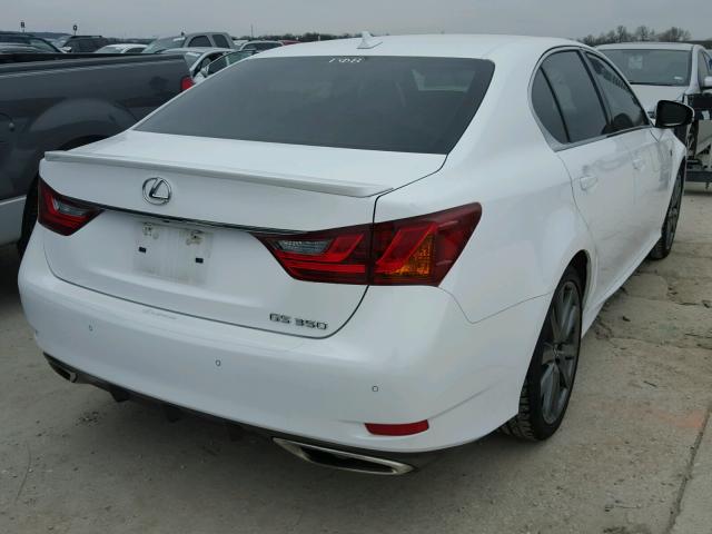 JTHBE1BL3E5030948 - 2014 LEXUS GS 350 WHITE photo 4