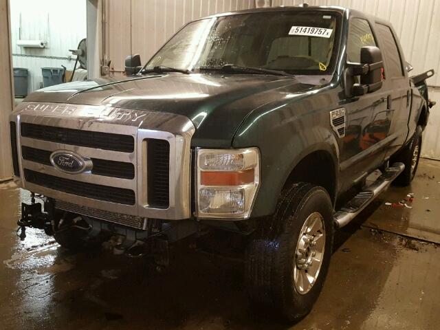 1FTSW21Y78EE48175 - 2008 FORD F250 SUPER GREEN photo 2