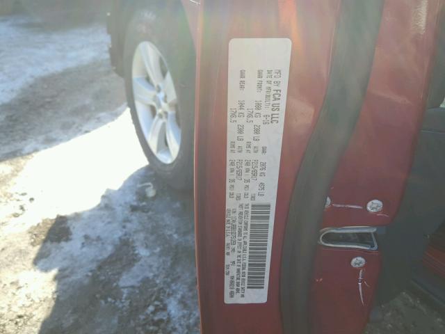 1C4NJRBB1GD751259 - 2016 JEEP PATRIOT SP RED photo 10