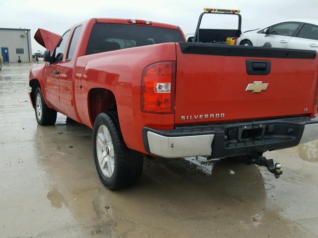 2GCEC19J081319025 - 2008 CHEVROLET SILVERADO RED photo 3