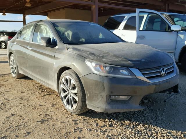 1HGCR2F58EA177349 - 2014 HONDA ACCORD SPO GRAY photo 1