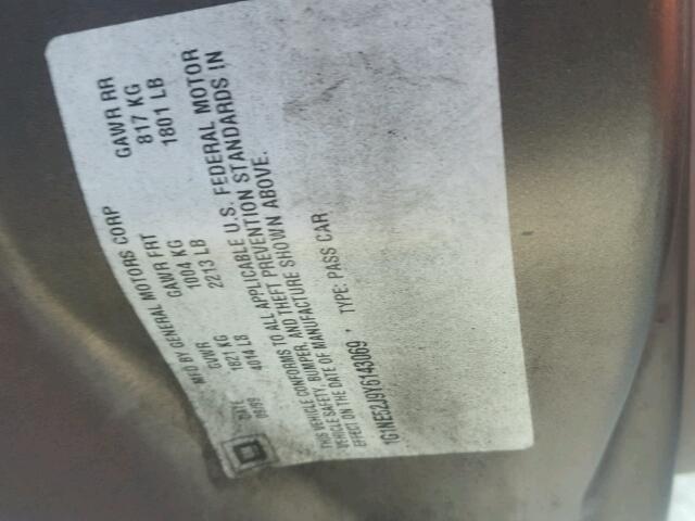 1G1NE52J9Y6143069 - 2000 CHEVROLET MALIBU LS 棕色 照片 10