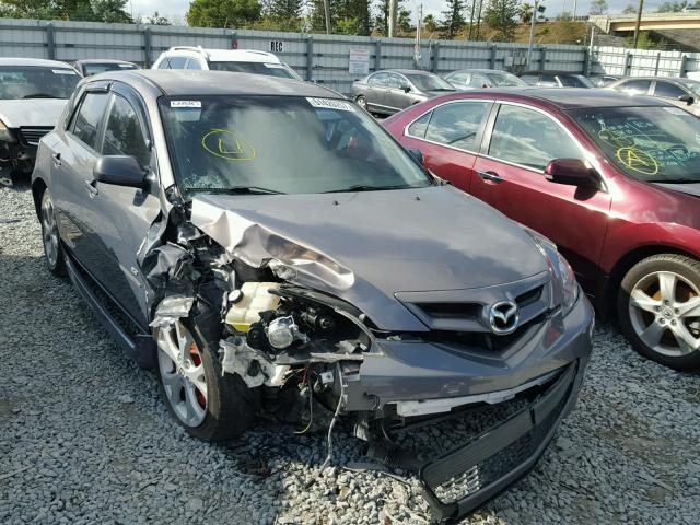 JM1BK343781856894 - 2008 MAZDA 3 HATCHBAC GRAY photo 1