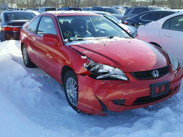 1HGEM22935L053140 - 2005 HONDA CIVIC EX Kırmızı fotoğraf 1