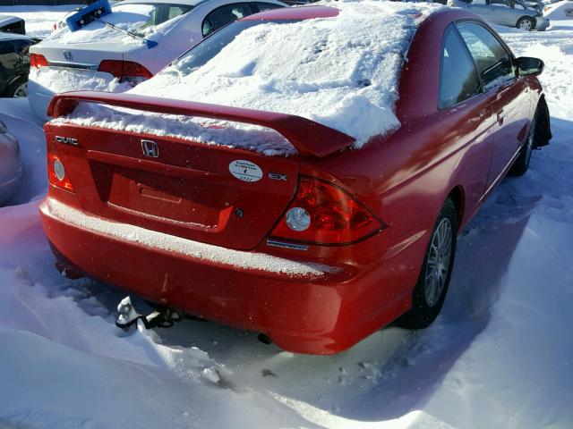 1HGEM22935L053140 - 2005 HONDA CIVIC EX Kırmızı fotoğraf 4