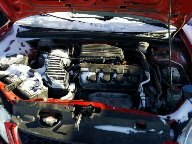 1HGEM22935L053140 - 2005 HONDA CIVIC EX Kırmızı fotoğraf 7