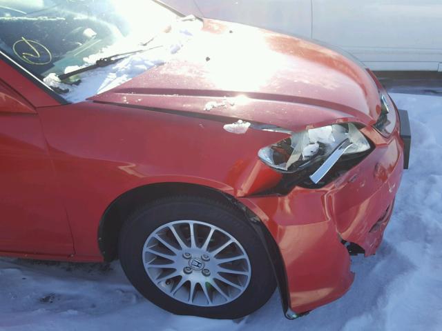 1HGEM22935L053140 - 2005 HONDA CIVIC EX Kırmızı fotoğraf 9