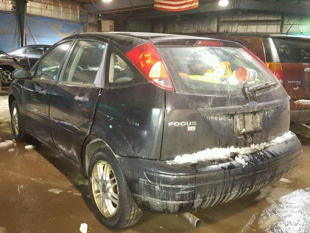 1FAFP37N67W183765 - 2007 FORD FOCUS ZX5 BLACK photo 3