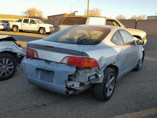 JH4DC54824S010981 - 2004 ACURA RSX GRAY photo 4