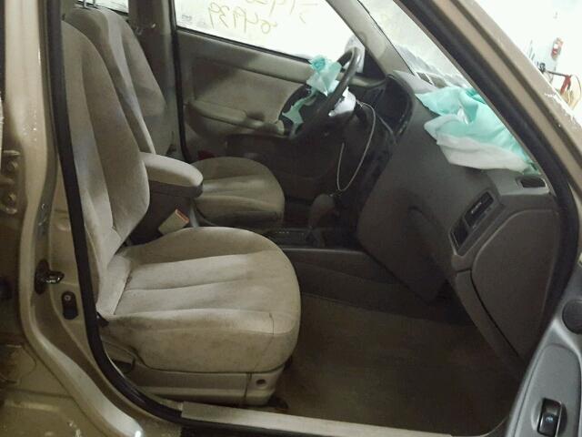 KMHDN46D36U375169 - 2006 HYUNDAI ELANTRA GL GOLD photo 5