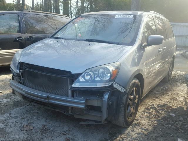 5FNRL38407B144974 - 2007 HONDA ODYSSEY EX SILVER photo 2