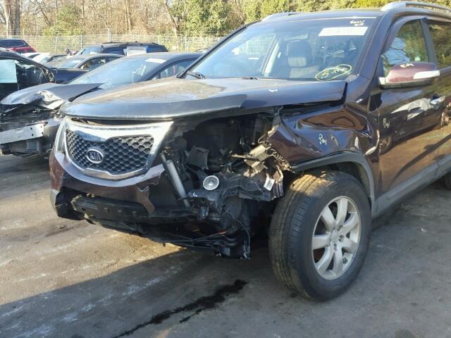 5XYKT3A1XBG147304 - 2011 KIA SORENTO BA BURGUNDY photo 9