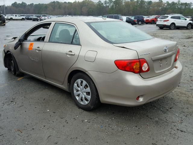 2T1BU40E89C140655 - 2009 TOYOTA COROLLA BA GOLD photo 3