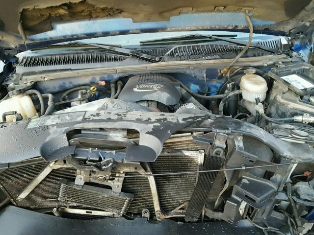 2GCEK19V731183734 - 2003 CHEVROLET SILVERADO BLUE photo 7