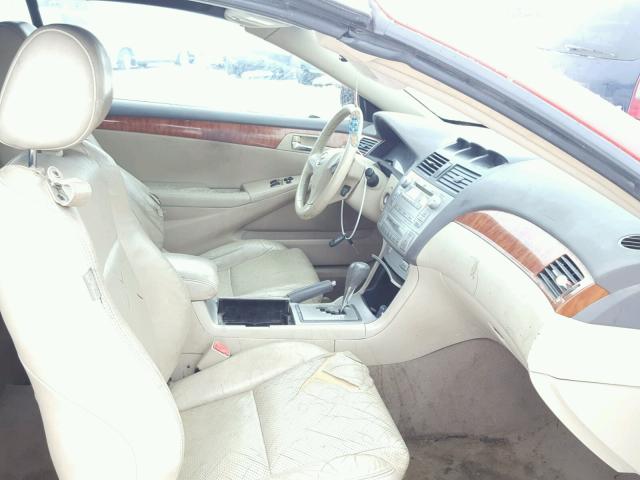 4T1FA38P18U158695 - 2008 TOYOTA CAMRY SOLA RED photo 5