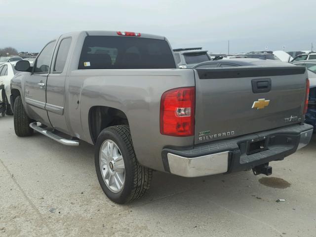 1GCRCSE04DZ313136 - 2013 CHEVROLET SILVERADO CHARCOAL photo 3